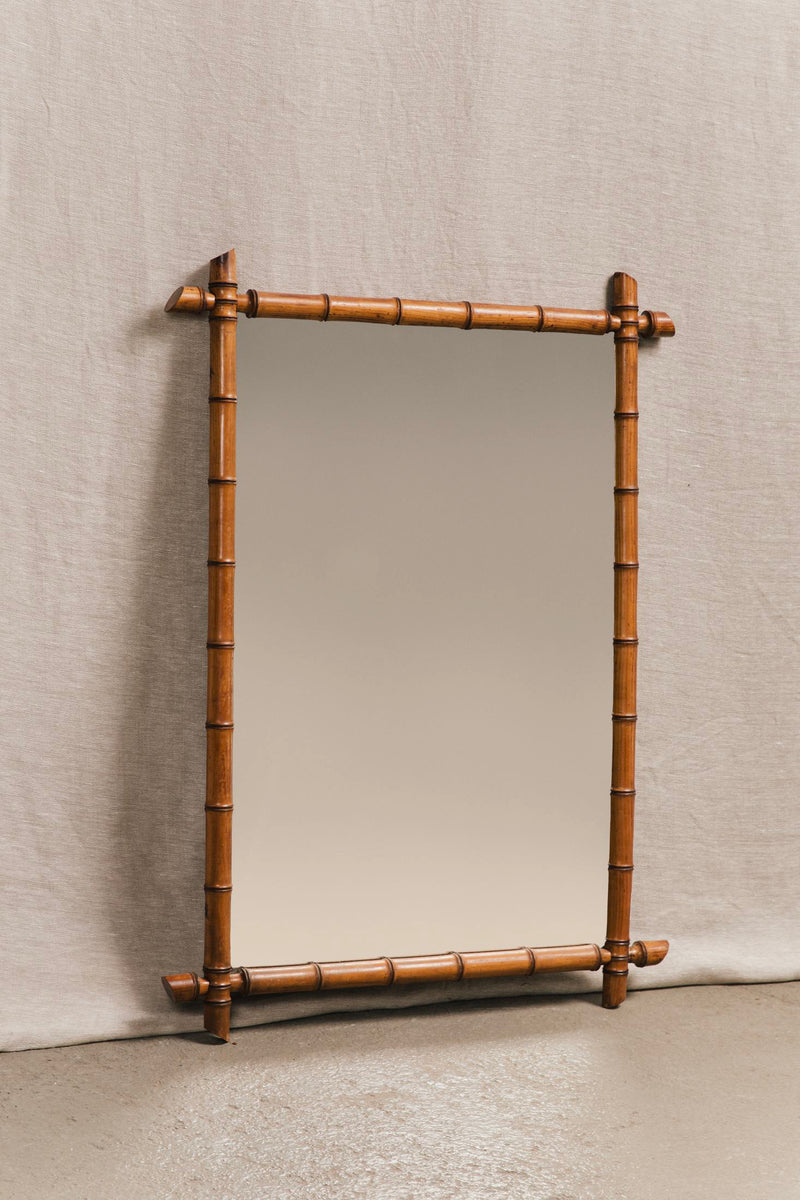 Specchio in faux bamboo SPE0689 1 Raw 