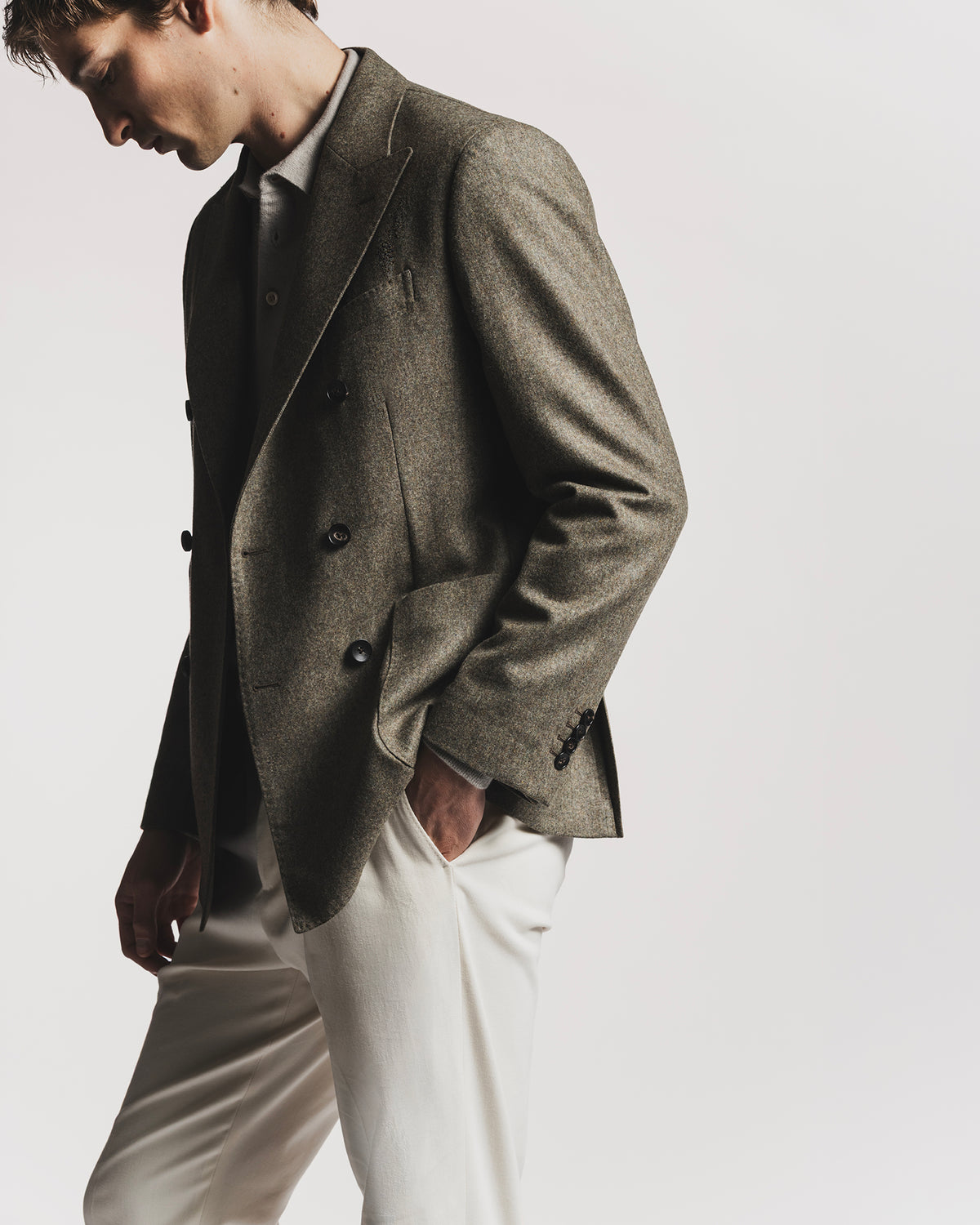GIACCA LORD DI FLANELLA KHAKI JKDBFLKKF6 1 Raw 