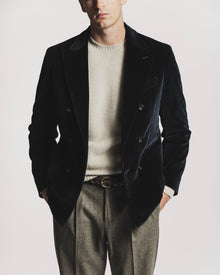 GIACCA LORD IN VELLUTO BLU NAVY JKDBVLBLF6 1 Raw 