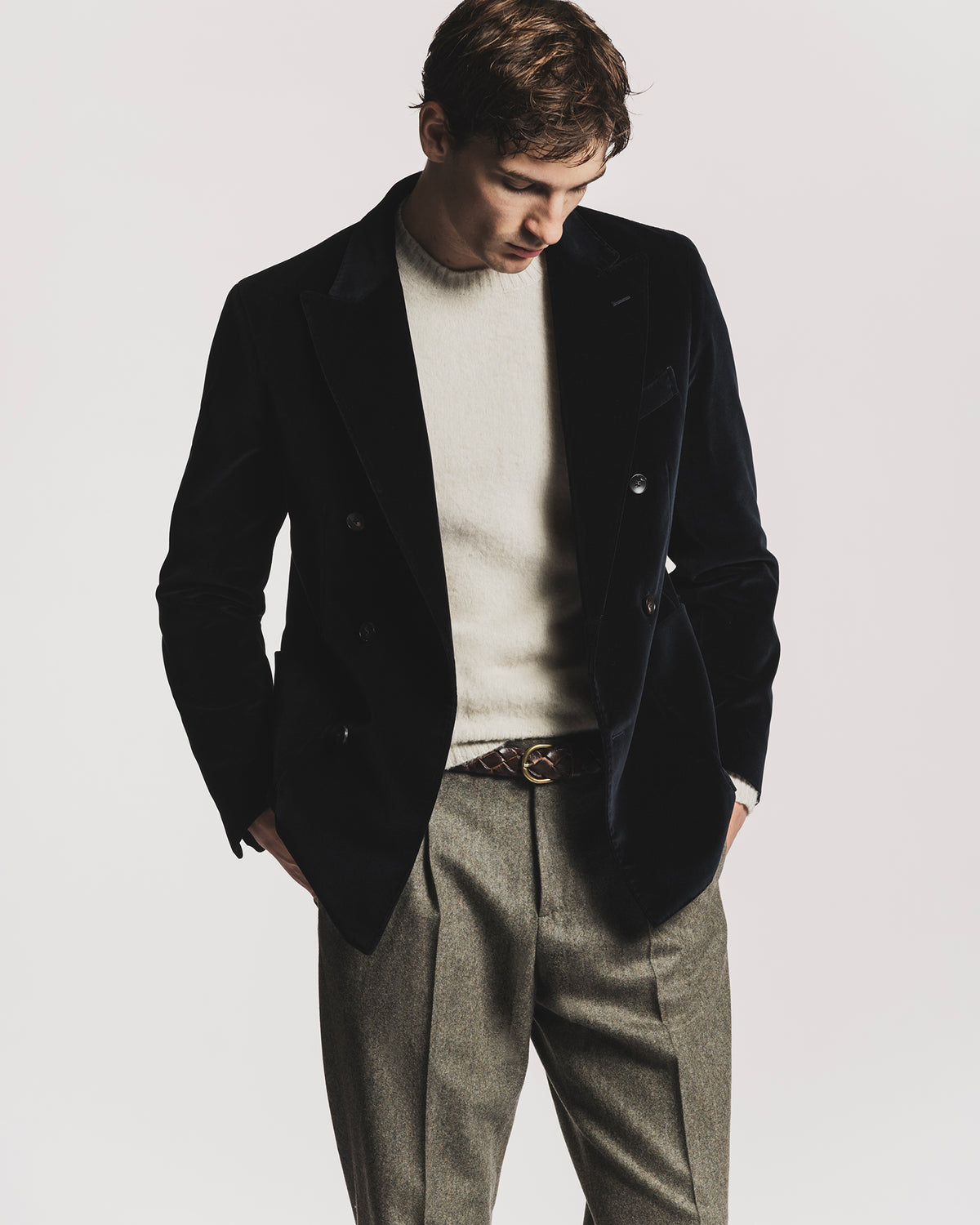 GIACCA LORD IN VELLUTO BLU NAVY JKDBVLBLF6 1 Raw 
