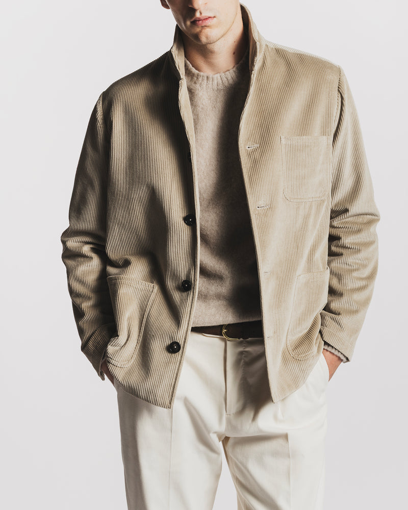 GIACCA PAINTER IN SOFT CORDUROY JKPTCOBGF6 1 Raw 
