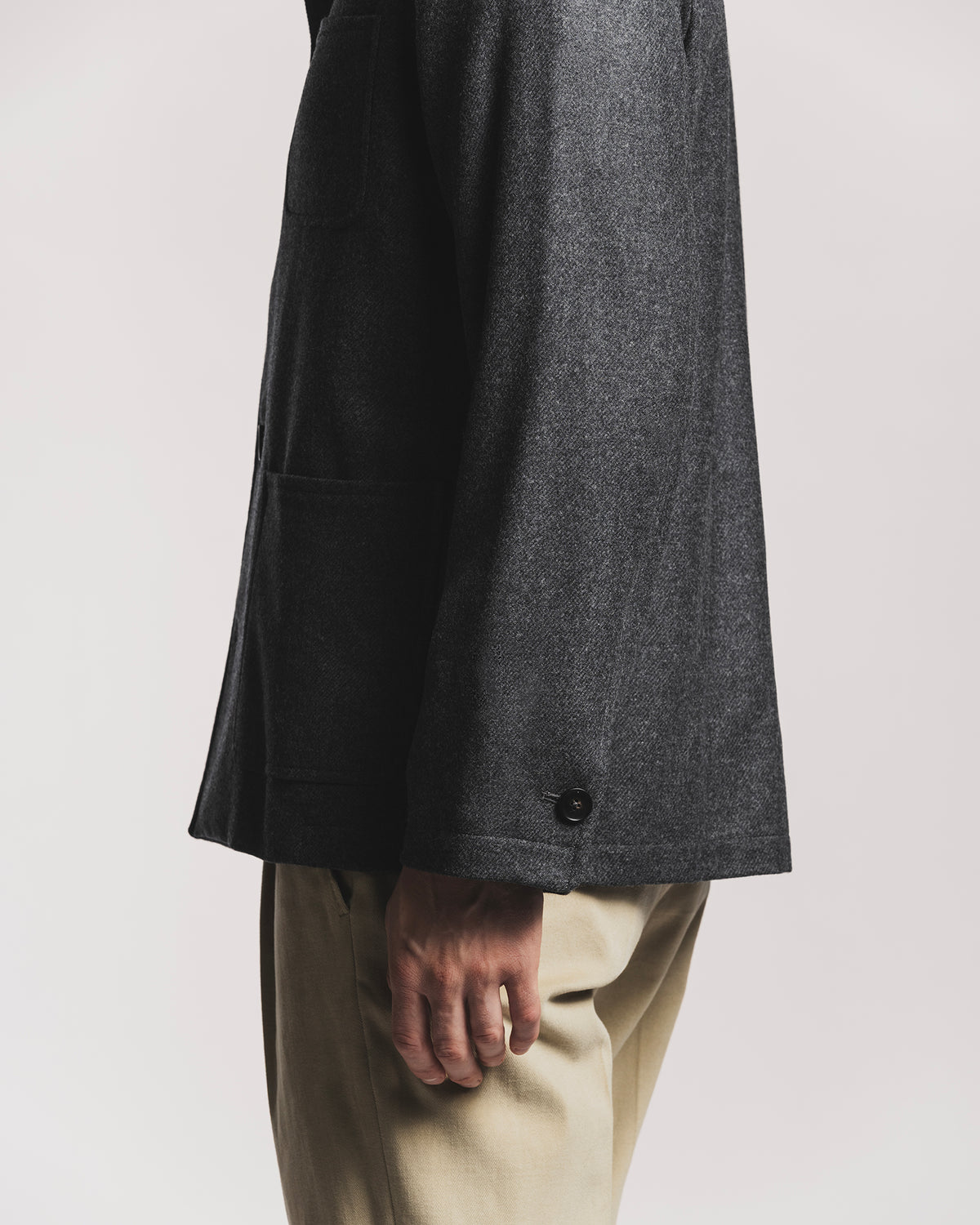 GIACCA PAINTER IN SOFT LAMBSWOOL GREY JKPTLMMGF6 1 Raw 
