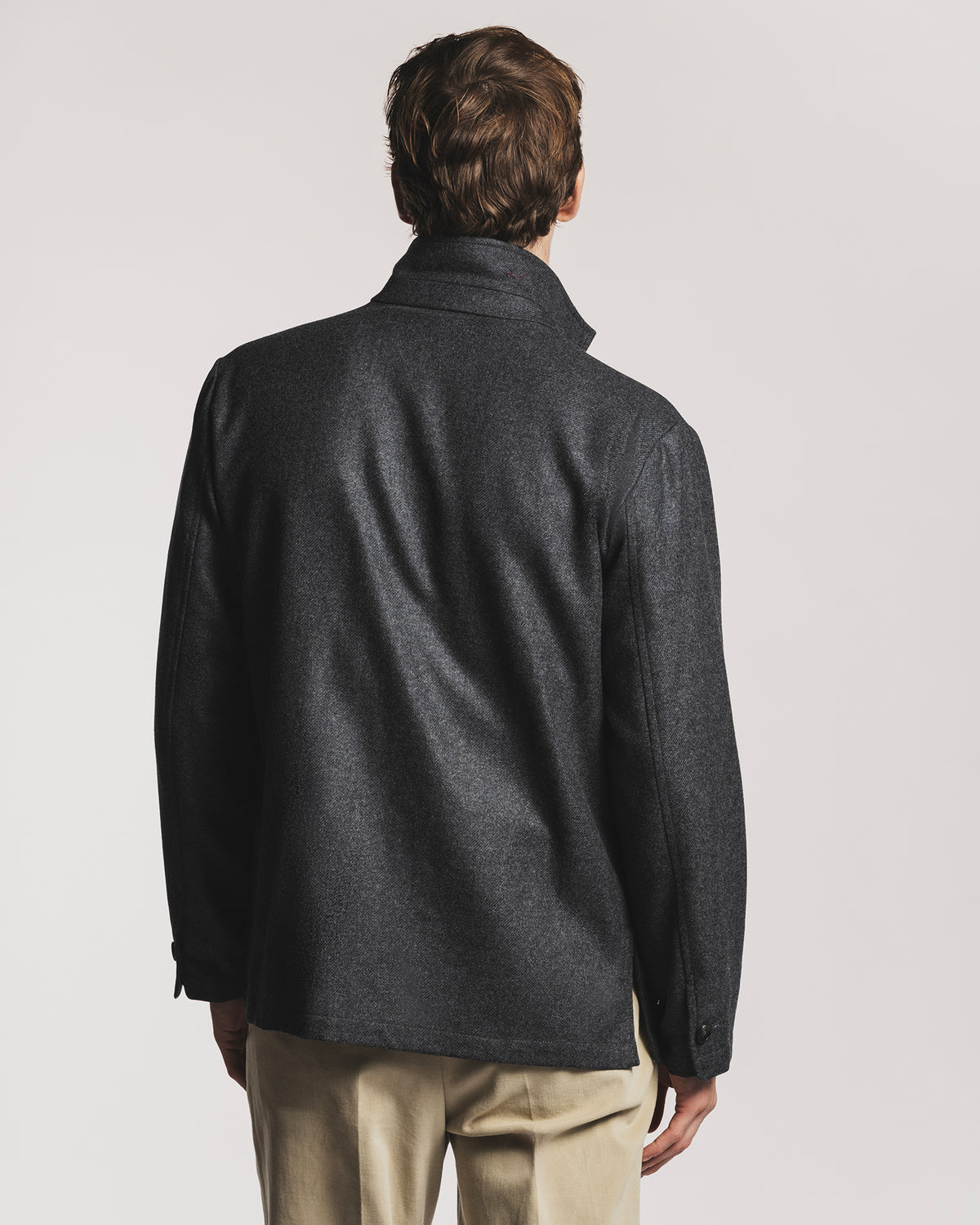 GIACCA PAINTER IN SOFT LAMBSWOOL GREY JKPTLMMGF6 1 Raw 