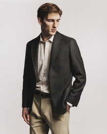 GIACCA WINDSOR IN SOFT LAMBSWOOL OLIVA JKSBLMOLF6 1 Raw 