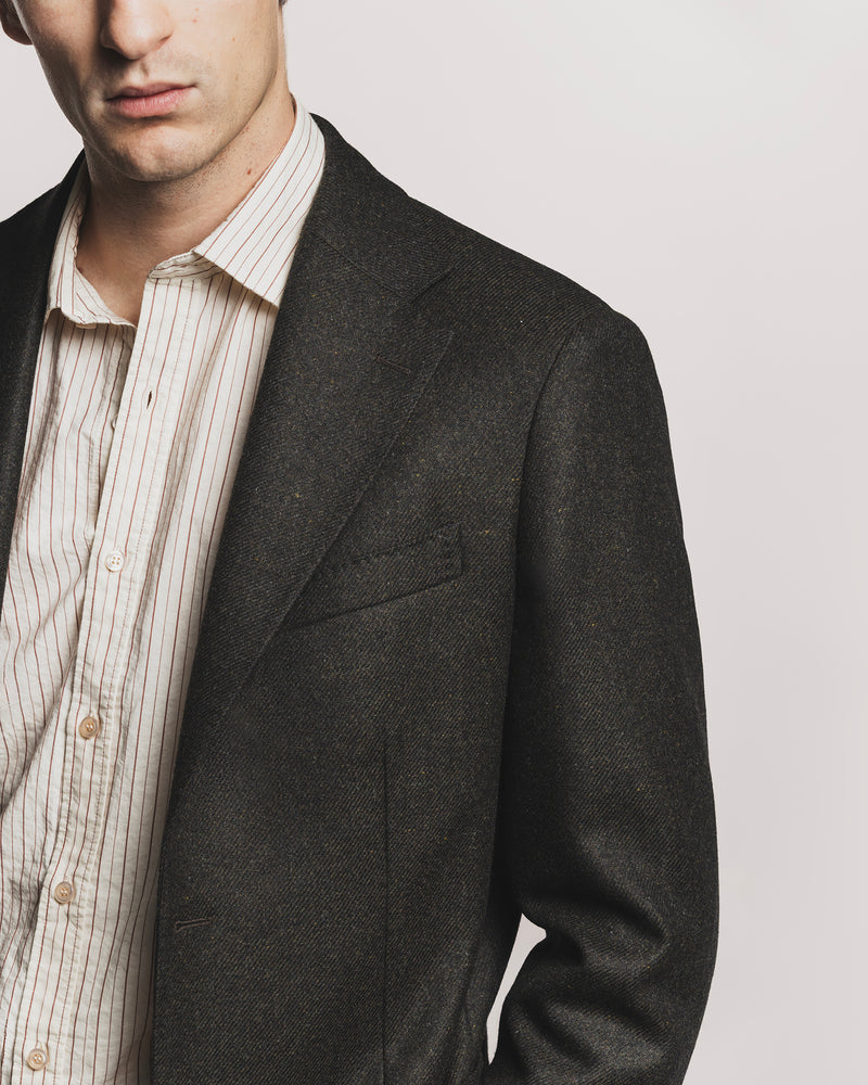 GIACCA WINDSOR IN SOFT LAMBSWOOL OLIVA JKSBLMOLF6 1 Raw 