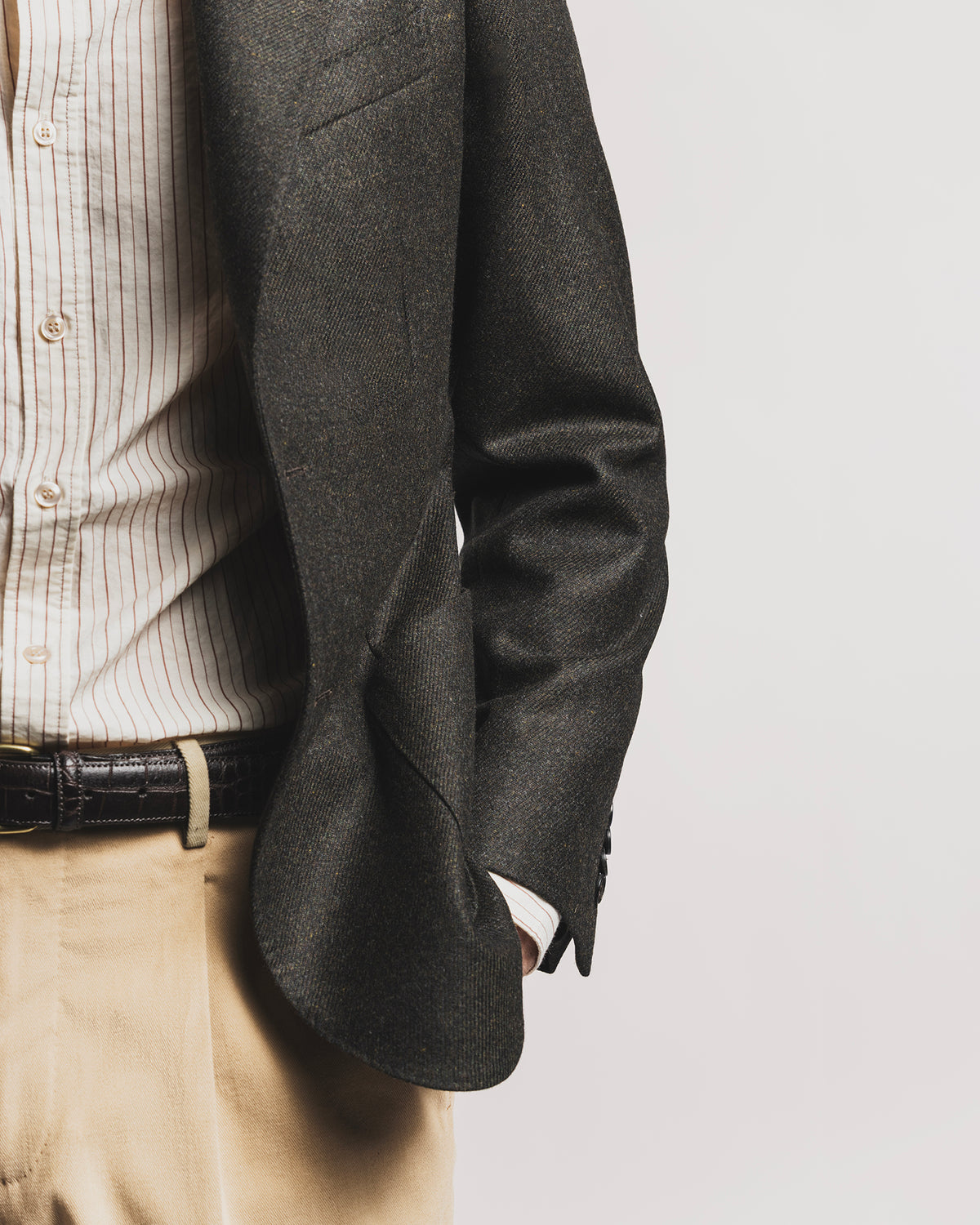GIACCA WINDSOR IN SOFT LAMBSWOOL OLIVA JKSBLMOLF6 1 Raw 