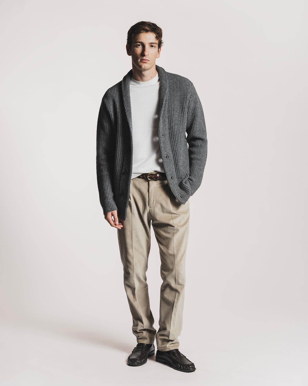 CARDIGAN MARINE LANA & CASHMERE KNCAWCMGF6 1 Raw 