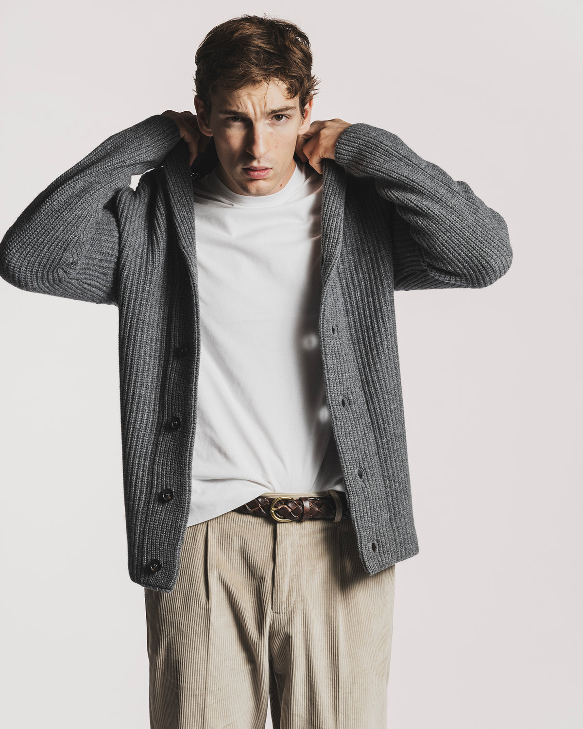 CARDIGAN MARINE LANA & CASHMERE KNCAWCMGF6 1 Raw 