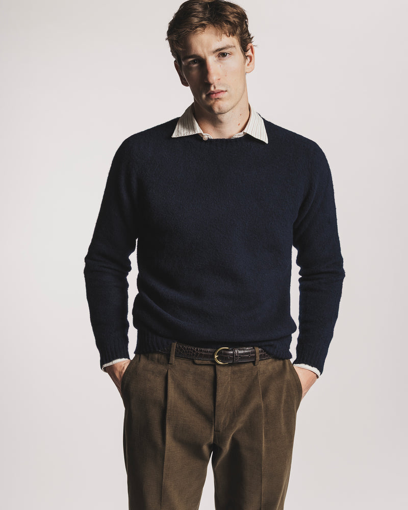 GIROCOLLO KEATS IN LANA E CASHMERE<BR/> KNSWWCBLF6 1 Raw 