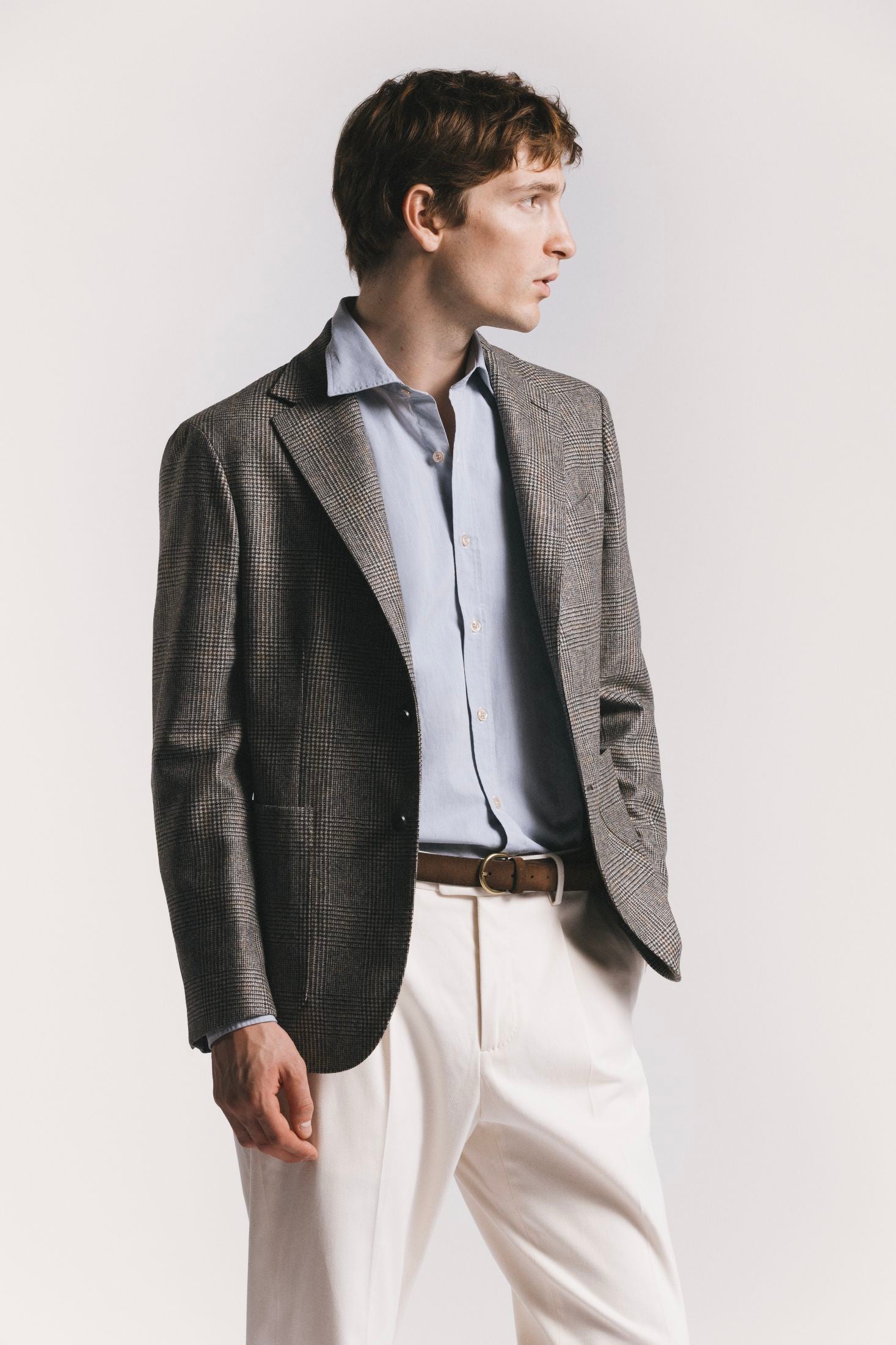 GIACCA WINDSOR <BR/>FLANELLA DI LANA JKSBFLWLF5 810 Raw 