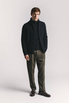 CARDIGAN MARINE LANA & CASHMERE<BR/> KNCAWCBLF5 780 Raw 