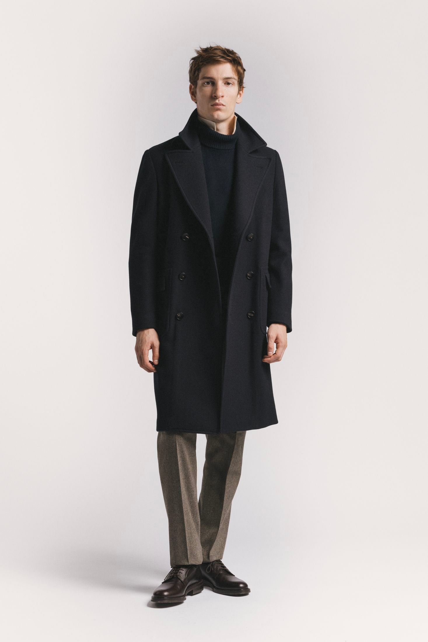 PANTALONE LAWRENCE FLANELLA DI LANA <BR/> TRPLFLBGF5 230 Raw 