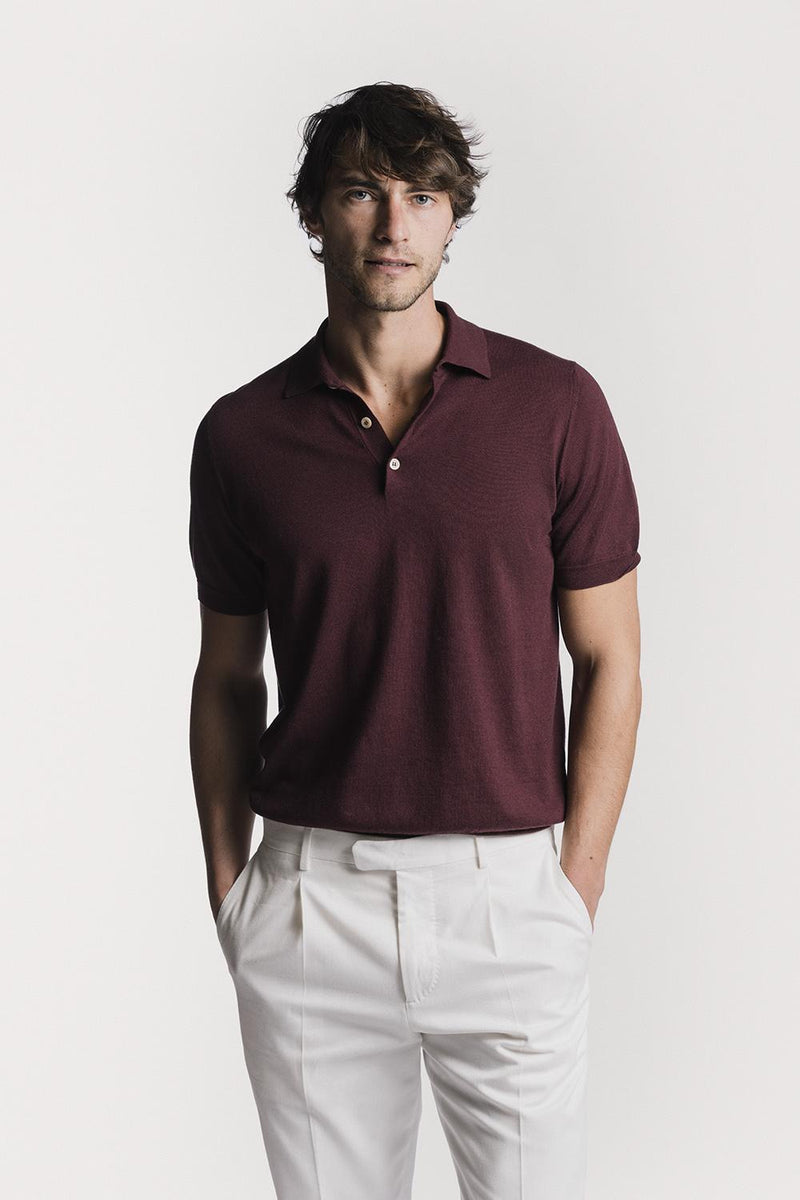 Polo Henley  cotone cashmere KNPSSCWMLS6 087 Raw 