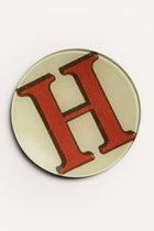 "H" <BR/>ROUND PLATE JDRPRLH 1 John Derian 