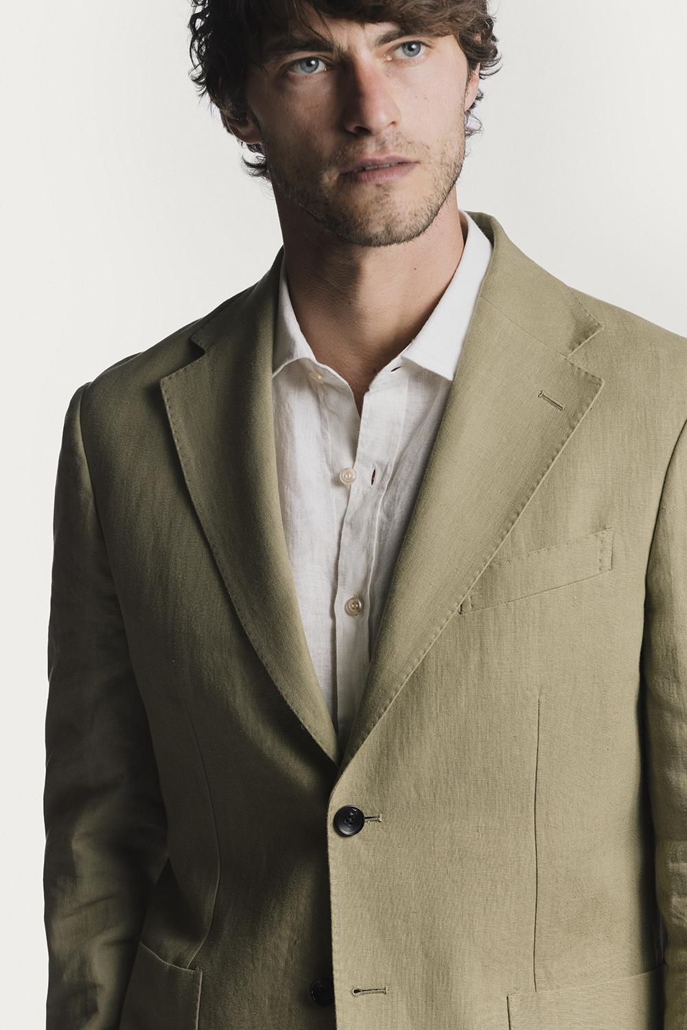 Giacca Windsor  raso di lino JKSBRLKHS6 1 Raw 