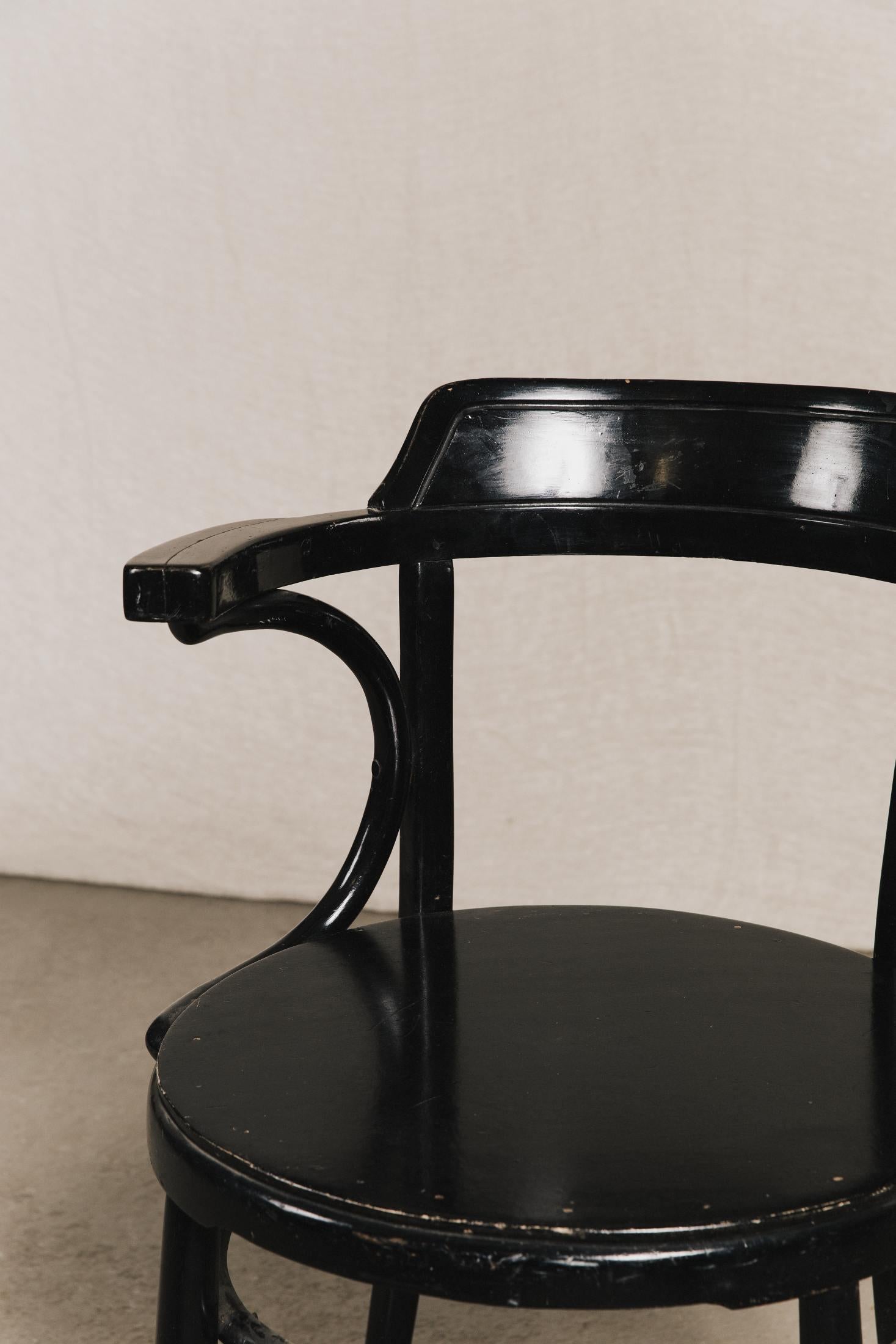 Poltroncina in legno tipo thonet<BR/> SED0158 1 Raw 