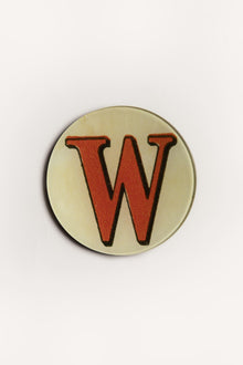 "W" <BR/>ROUND PLATE JDRPRLW 1 John Derian 