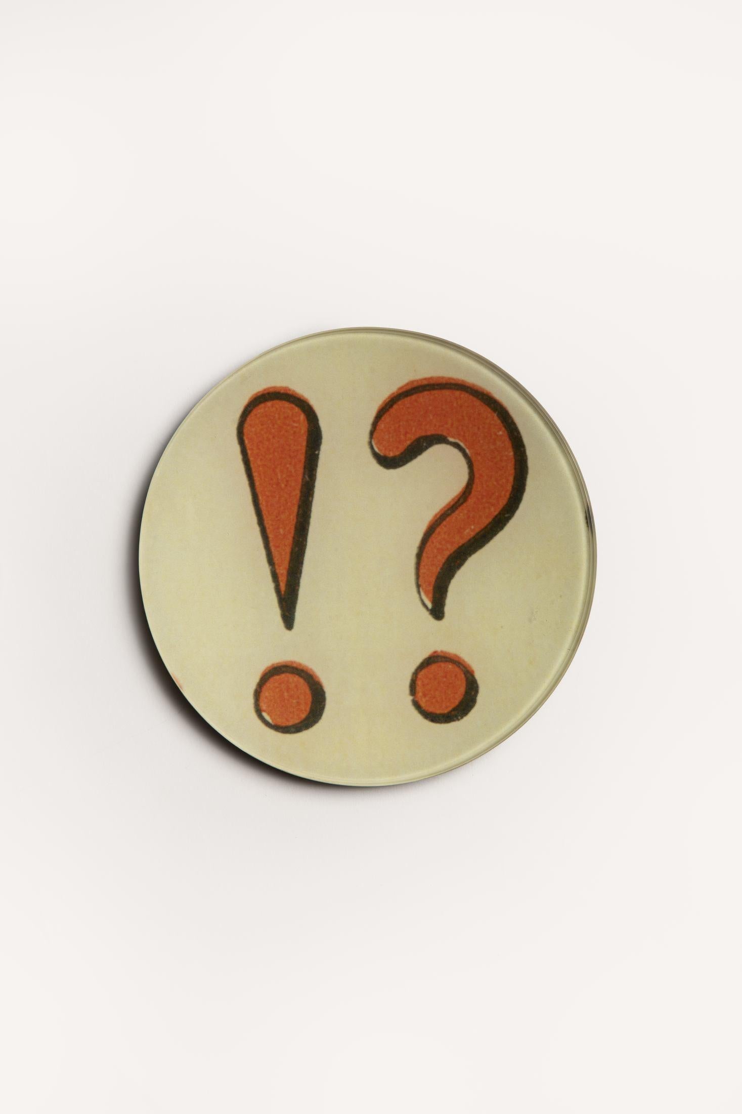 "!?" <BR/>ROUND PLATE JDRPRL!? 1 John Derian 