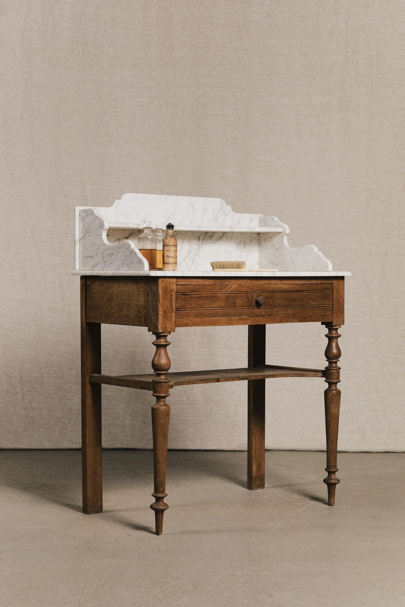 Mobile toeletta con ripiano in marmo<BR/> BAG0236 1 Raw 