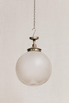 Sospensione globo in vetro molato<BR/> ILL0312 1 Raw 