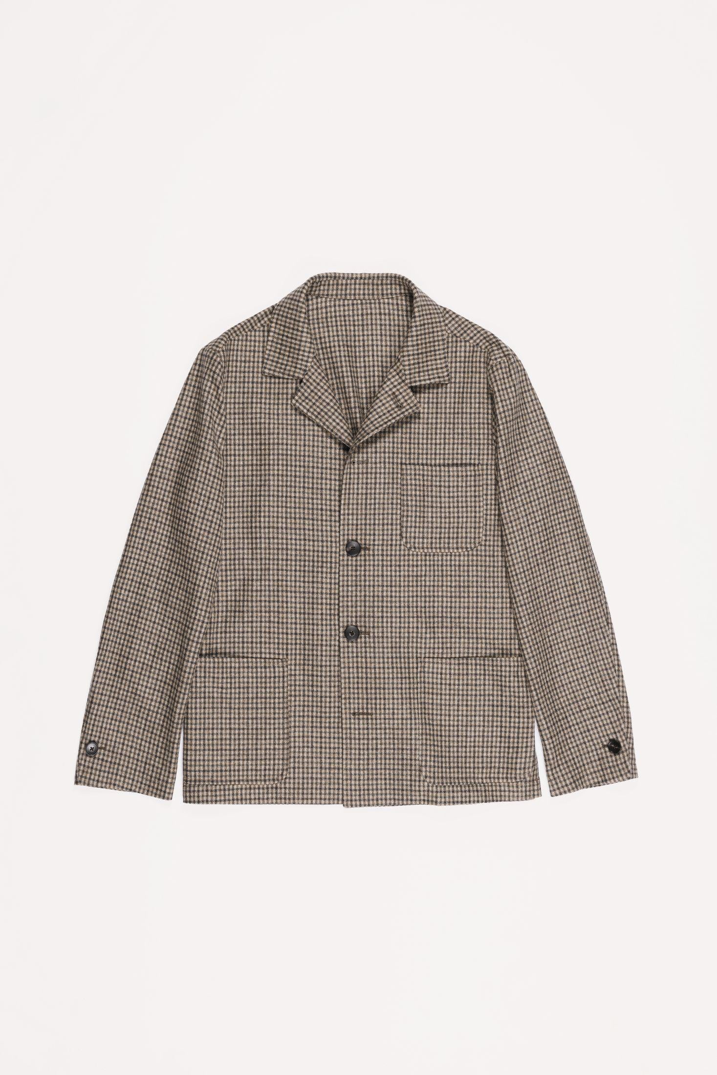 GIACCA PAINTER FLANELLA DI LANA<BR/> JKPTFLVYF5 230 Raw 