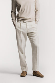 Pantalone Lawrence  raso di Lino TRPLRLCRS6 02 Raw 