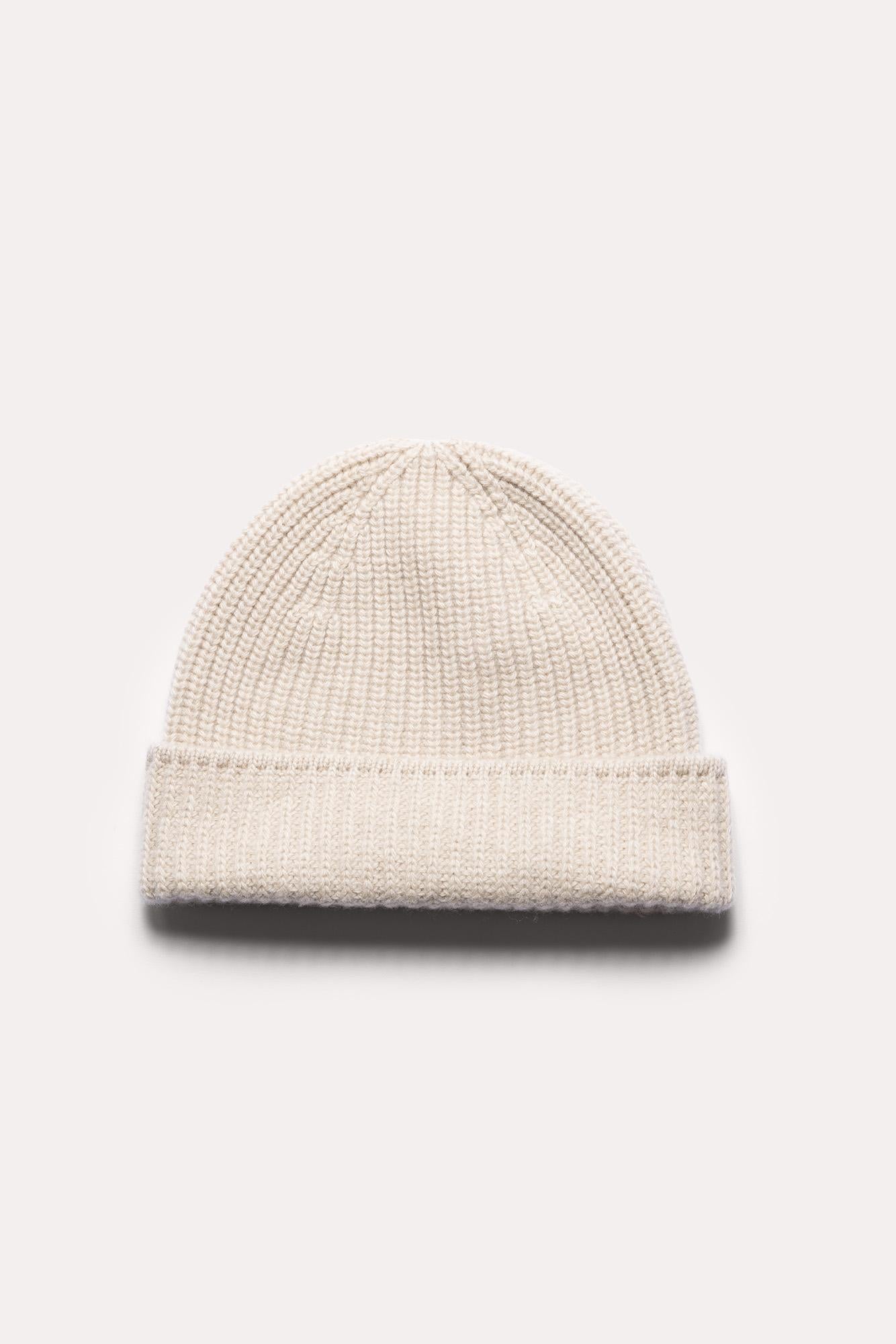 BEANIE IN WOOL & CASHMERE<BR/> BNWCCRF5 1 Raw 