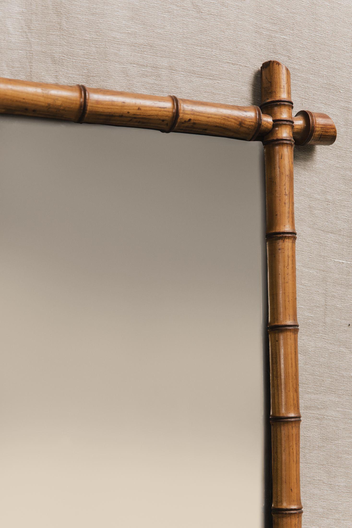 Specchio in faux bamboo SPE0689 1 Raw 