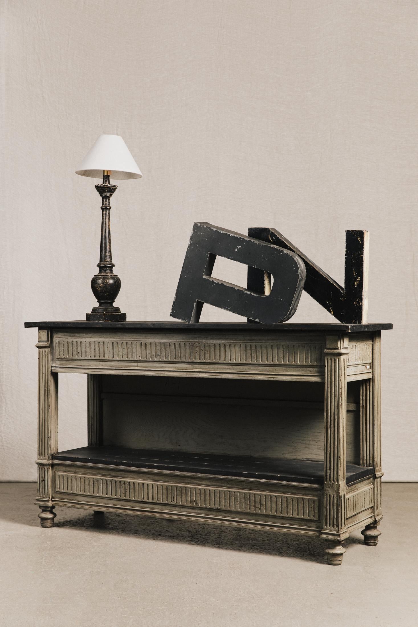 Console in legno Luigi Filippo<BR/><BR/> TAV0947 1 Raw 