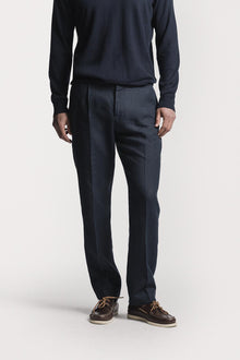 Pantalone Lawrence raso di Lino TRPLRLBLS6 69 Raw 