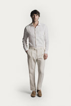 Pantalone Lawrence  raso di Lino TRPLRLCRS6 02 Raw 