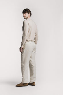 Pantalone Lawrence  raso di Lino TRPLRLCRS6 02 Raw 