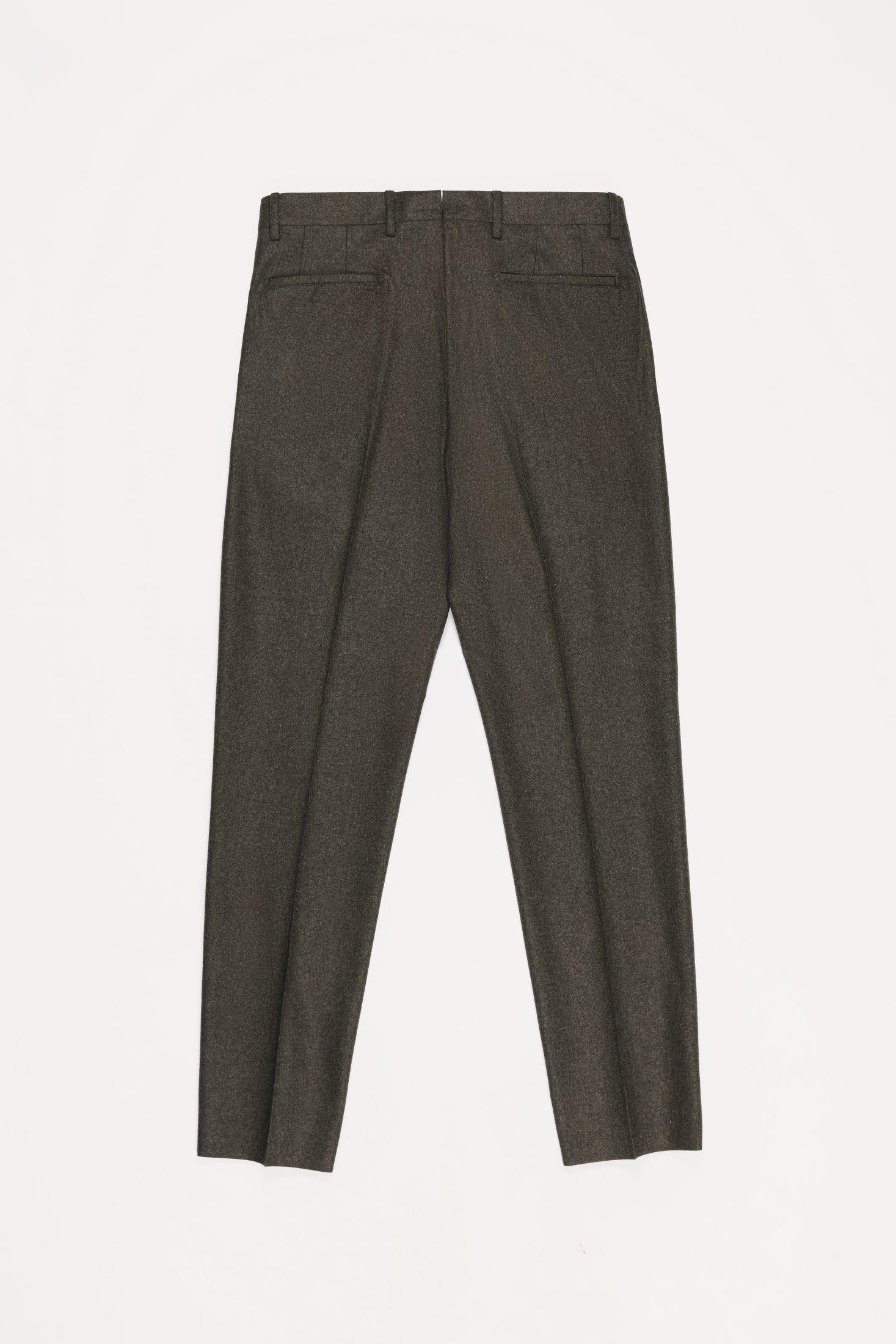 PANTALONE LAWRENCE FLANELLA DI LANA TRPLFLGRF5 570 Raw 