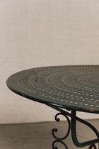 Tavolo da giardino tondo con piano traforato<BR/> GAR1205 1 Raw 