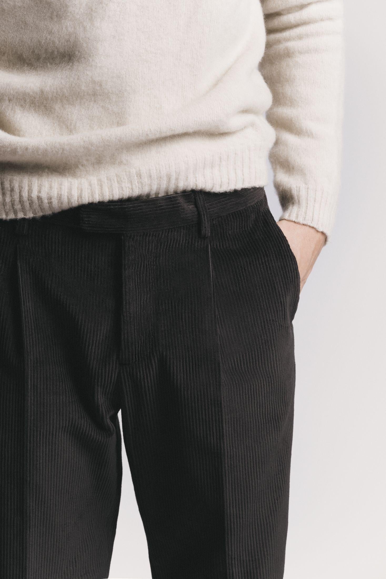 PANTALONE LAWRENCE VELLUTO A COSTE<BR/><BR/> TRPLCOCHF5 880 Raw 