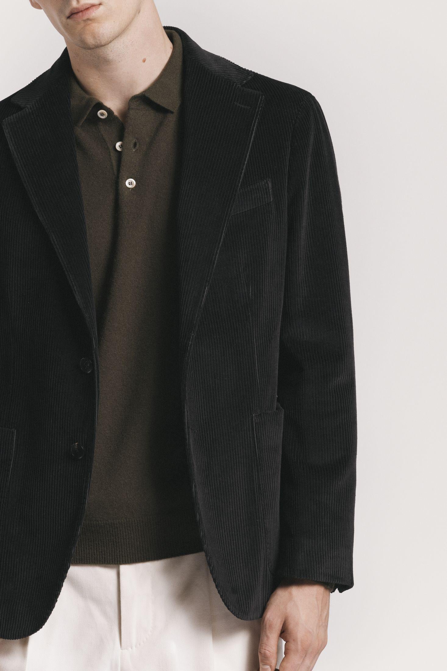 GIACCA WINDSOR VELLUTO A COSTE<BR/> JKSBCOCHF5 880 Raw 