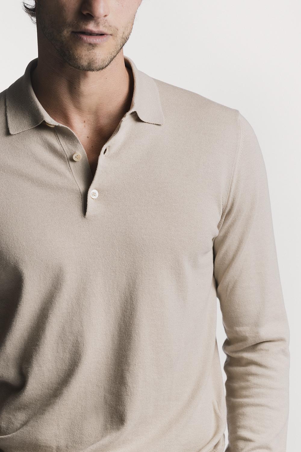 Polo Fitz cotone cashmere KNPLSCWBGS6 447 Raw 