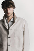 Giacca Painter  resca di lino JKPTLIHRCRS6 1 Raw 