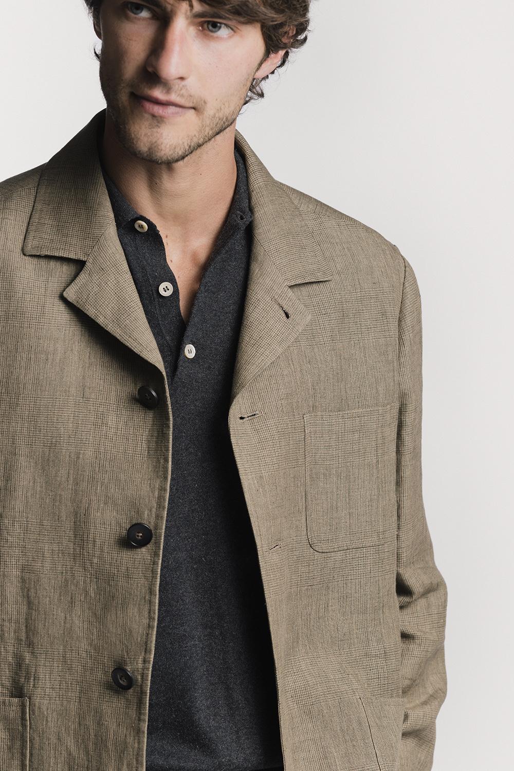 Giacca Painter  galles di lino JKPTLIGLKHS6 1 Raw 