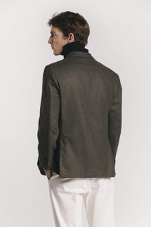 GIACCA LORD <BR/>FLANELLA DI LANA<BR/> JKDBFLGRF5 570 Raw 