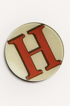 "H" <BR/>ROUND PLATE JDRPRLH 1 John Derian 