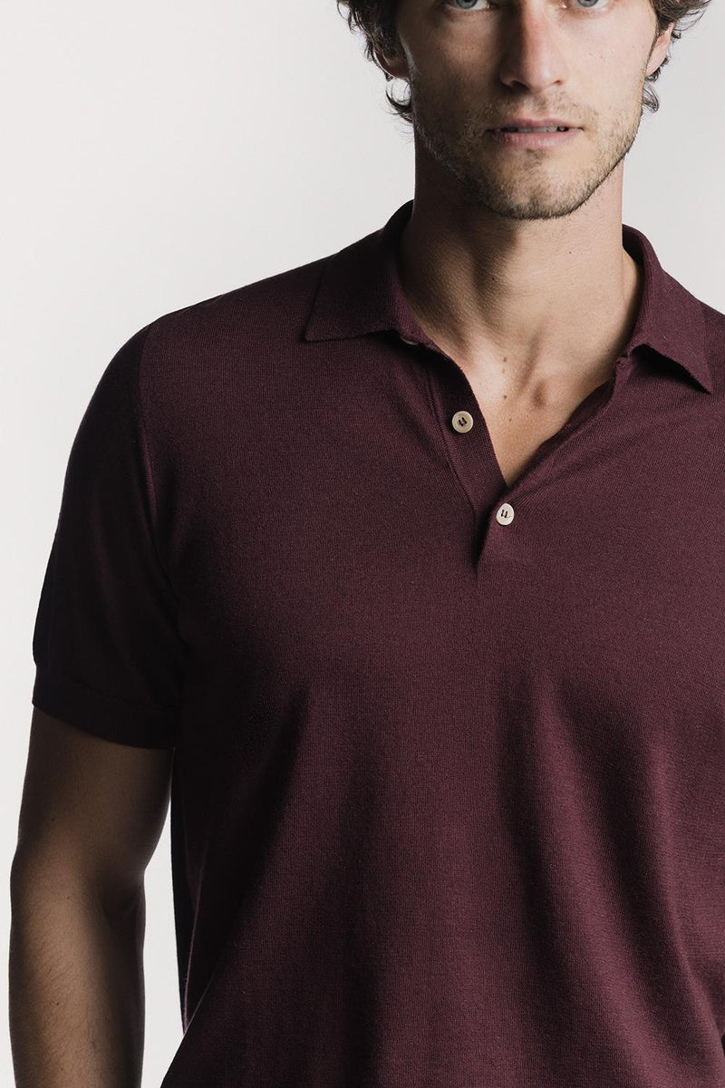 Polo Henley  cotone cashmere KNPSSCWMLS6 087 Raw 