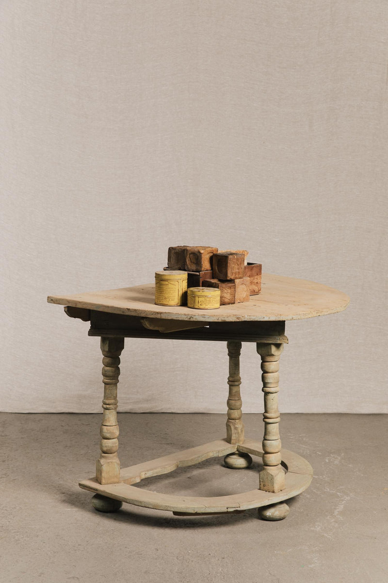 Tavolo console, mezza luna rustica<BR/> TAV0618 1 Raw 