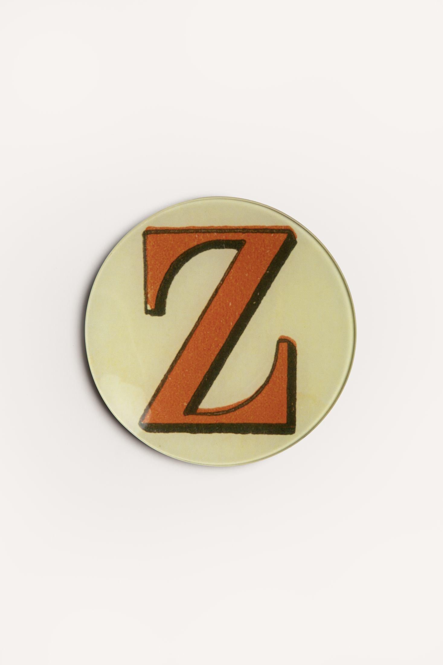 "Z" <BR/>ROUND PLATE JDRPRLZ 1 John Derian 
