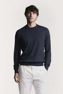 Girocollo Davis  cotone e cashmere KNCRCWBLS6 110 Raw 