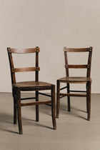 Coppia di sedie rustiche borchiate<BR/> SED0185 1 Raw 