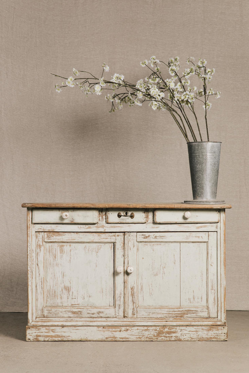 Credenza bassa in legno decapato ARM0077 1 Raw 