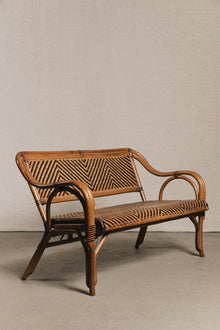 Divanetto bistrot in bamboo<BR/> SED0148 1 Raw 