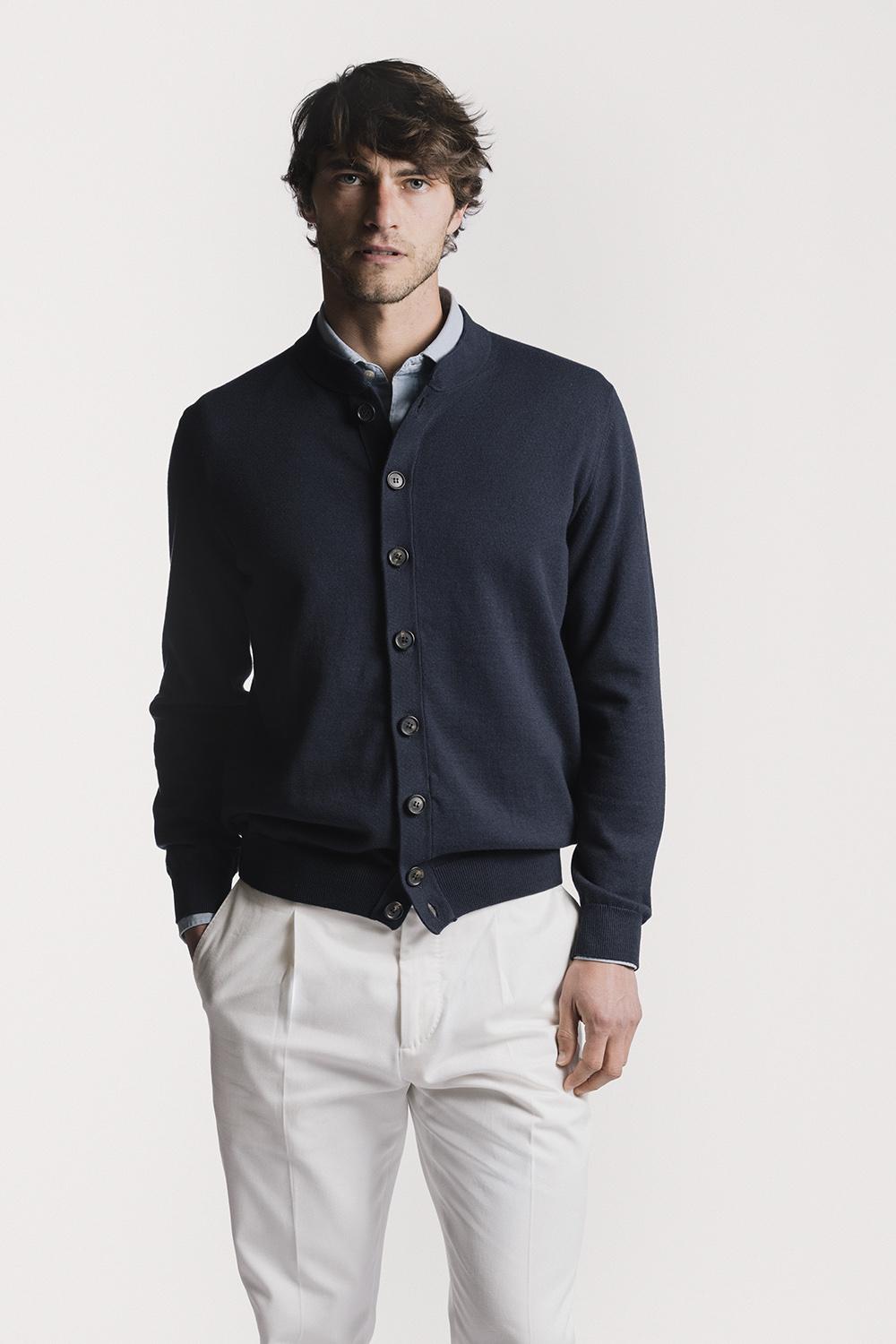 Cardigan Club cotone cashmere KNCGCWBLS6 110 Raw 