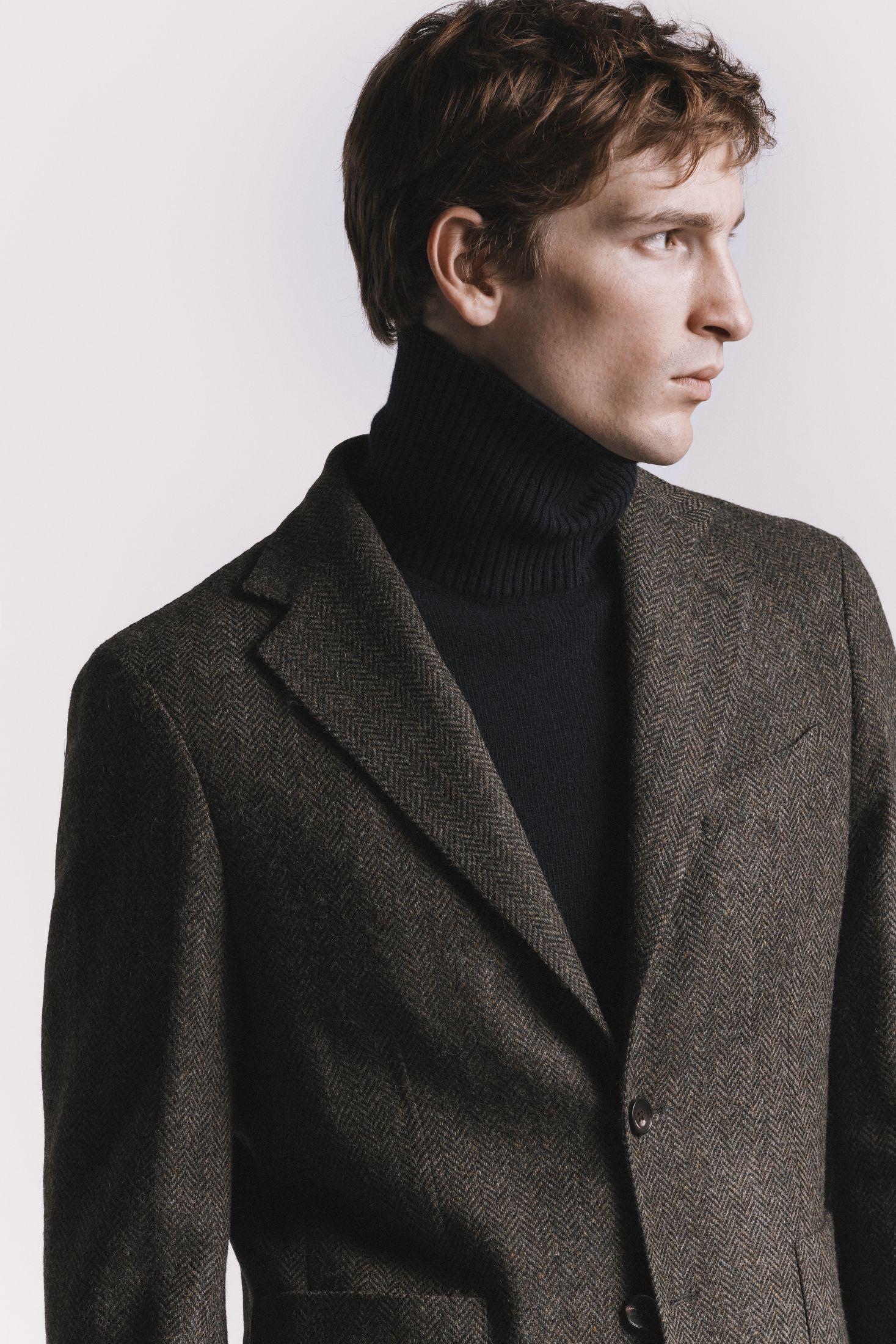 GIACCA WINDSOR TWEED DI LANA JKSBTWGRF5 530 Raw 